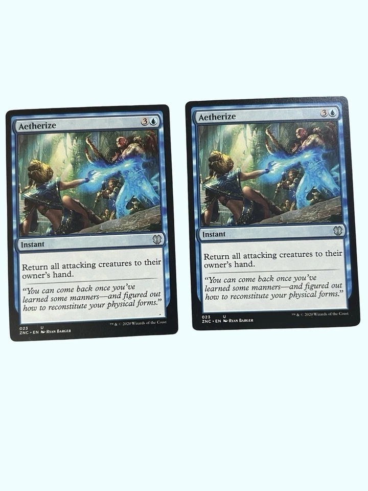 2X Aetherize, Commander Zendikar Rising, Near Mint, Magic the Gathering MTG - Image 1 of 1