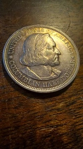 1892 Columbian Commemorative Half Dollar AU+ Condition, Nicely Toned, PL Fields - Picture 1 of 15
