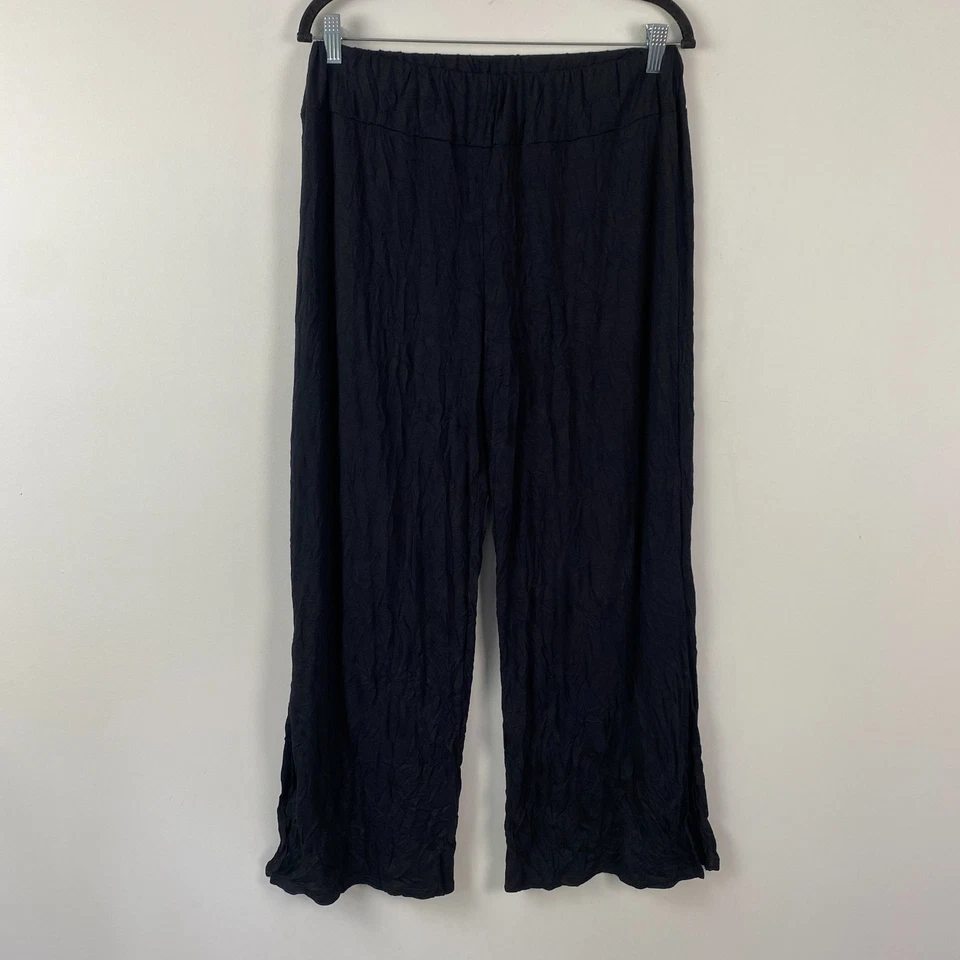 Pantalón corto Chalet Et Ceci Larshell talla mediana Lagenlook arrugado lazo dobladillo Foto 1 de 4