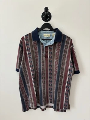 Polo Vintage Rayas Para Hombre Grande Rojo Años 90 Rugby Foto 1 de 3