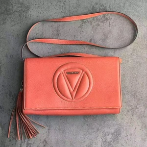 Valentino Handbags Italy Leather Crossbody Tassel Bag V Logo by Mario Valentino - Picture 1 of 12