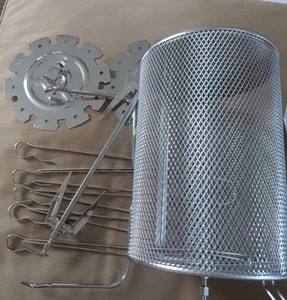 Power Air Fryer Stainless Steel Rotisserie Basket And Accessories Never Used! - Picture 1 of 9