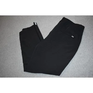 Under Armour Golf Pants Mens Size 38 x 32 Performance Polyester Blend Black FLAT - Picture 1 of 7