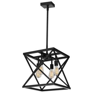 Katalyst 60-Watt 4-Light Matte Black Modern Adjustable CCT and 3-Light Modes - Picture 1 of 1