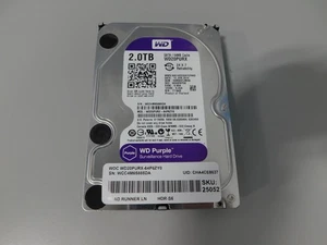 WD Purple WD20PURX-64P6ZY0 2TB 3.5" SATA Surveillance Hard Drive - Picture 1 of 4