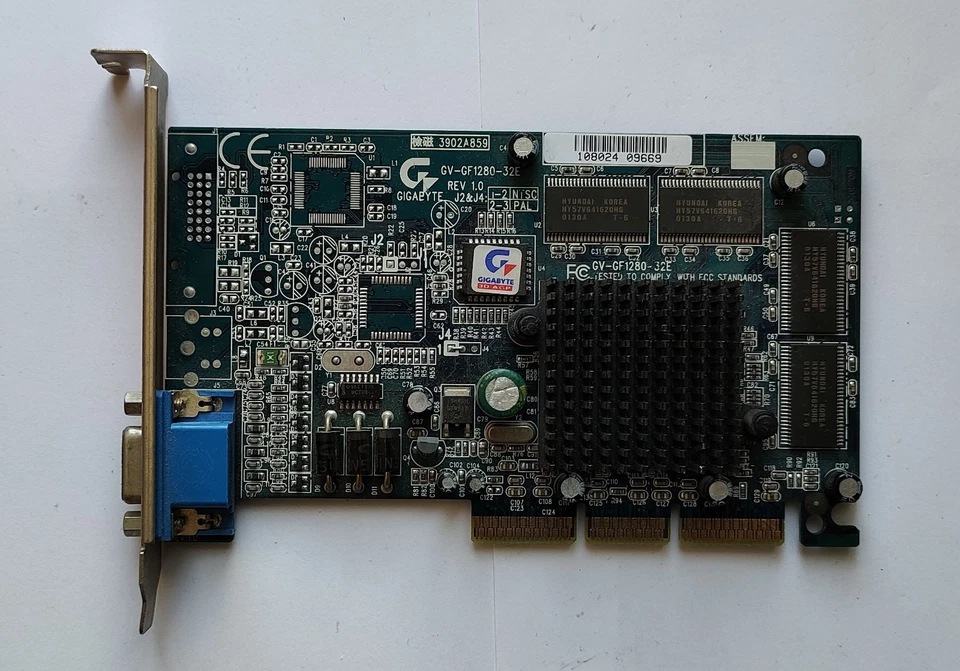 Gigabyte GA-GF1280/32E GeForce2 MX200 32MB AGP VGA Card - Test OK! - Image 1 of 4