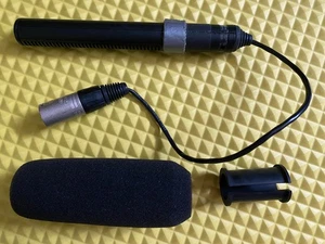 Genuine Sony ECM-NV1 Pro Condenser Shotgun Microphone with XLR Mic connector XM1 - Picture 1 of 13