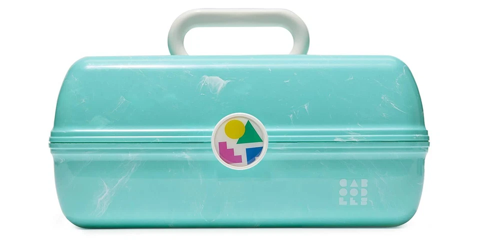 Caboodles On-The-Go Girl Retro Case Teal Marble