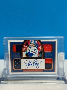 2021 Panini One John Elway Auto Quad Relic /10 - Picture 1 of 2
