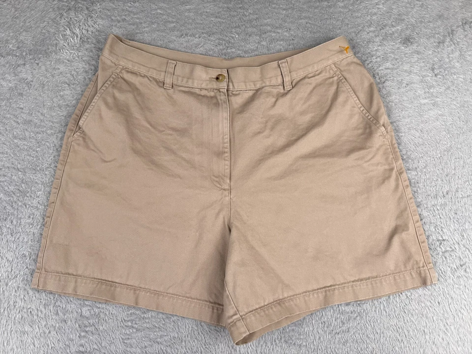 Pantalones Cortos Lauren Ralph Lauren Mujer 16 Beige LRL 100% Algodón Sarga Caminata Campamento 33x6 Foto 1 de 4
