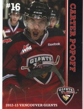 2012/13 Vancouver Giants - CARTER POPOFF
