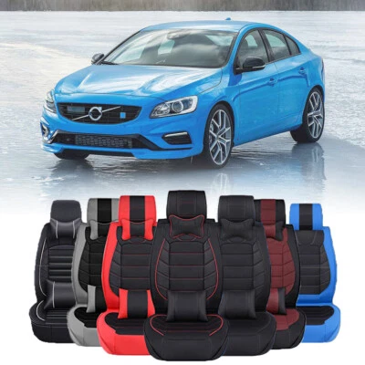 For Volvo XC60 XC40 XC90 Luxury Top PU Leather Car Seat Covers 2/5-Seats Cushion - Image 1 of 4