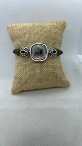 Brighton elegantes Armband Silber und Braun - Bild 1 von 7
