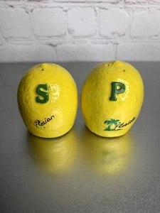 Vintage Florida Lemons Salt & Pepper Shakers Citrus Souvenir - Imagen 1 de 5