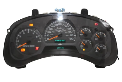 Painel de instrumentos velocímetro 03-04 Chevrolet Trailblazer RECONSTRUÍDO 177.714 milhas - Imagem 1 de 3