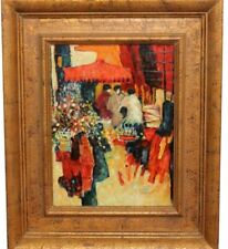Oil On Canvas  Market Scene By French
