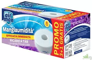 24pz 450g AIRMAX ASSORBIUMIDITà RICARICA ASSORBI UMIDITà LAVANDA MANGIAUMIDITà - Foto 1 di 1