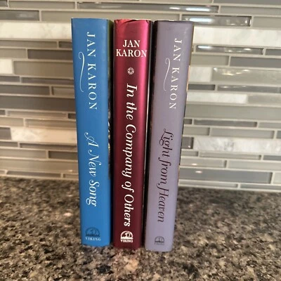 Jan Karon Book Lot Of 3 HCDJ Mitford Series New Song Light Heaven Company - Image 1 of 4