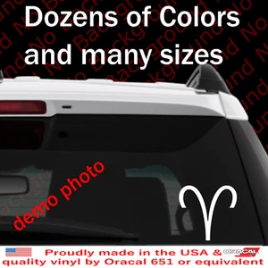 Aries Zodiac Horoscope Symbol Sign Vinyl Decal for Yeti Car Window Bumper Laptop - Picture 1 of 10
