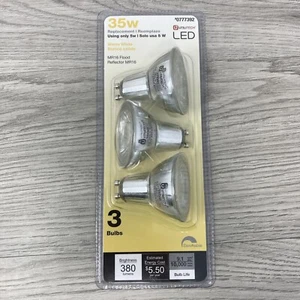 Utilitech LED Indoor MR16 Flood Reflector 35W 3 Pack #0777392 LP05A57FL4D Warm - Picture 1 of 7