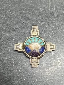 Colgante Carolyn Pollack Multi Piedra Esterlina Suroeste Puesta de Sol - Imagen 1 de 5