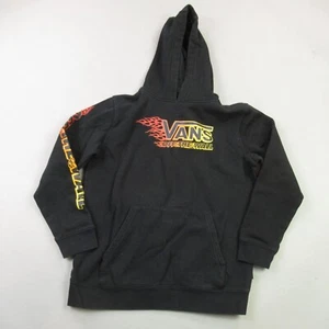 Vans Hoodie Boys Large Long Sleeve Casual Hooded Lightweight Outdoors Solid - Picture 1 of 10