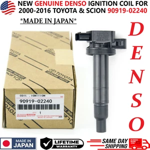 GENUINE DENSO Ignition Coil For 2000-2016 Toyota & Scion xA xB I4, 90919-02240 - Picture 1 of 5