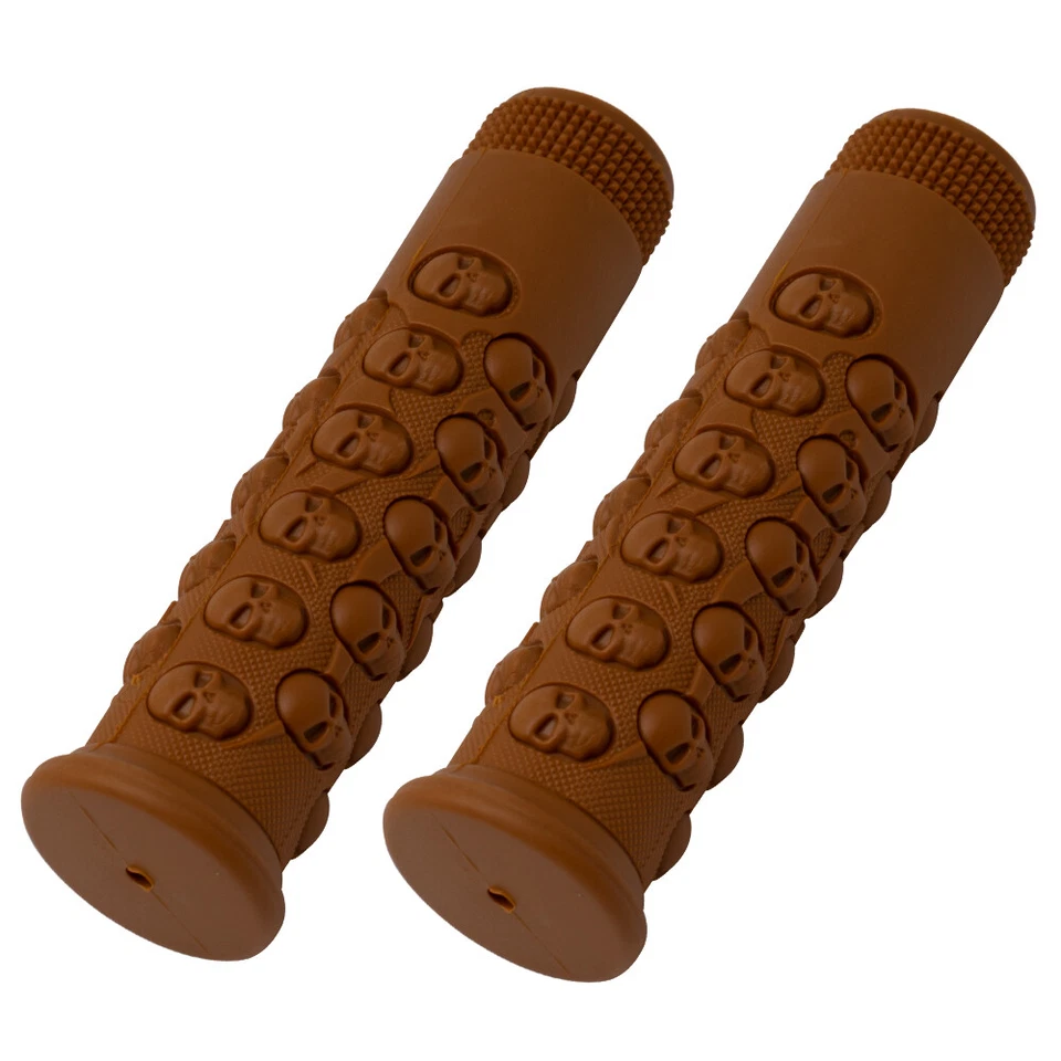 PRO+ Skull Lowrider Bicycle Handlebar Grips Beach Cruiser BMX MTB Bike Grips - Image 1 of 1