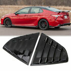 For Toyota Camry 2018-2021 Exterior Side Window Vent Louver Cover Glossy Black