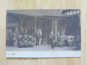 REVISTA POSTAL 1900 ALSACIEENE ELSASS ROUNDSCHAU REVISTA FARM PEOPLE & WAGON - Imagen 1 de 4
