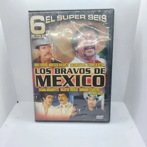 Los Bravos de Mexico 6 Peliculas DVD Cornelio Reyna Valentin Trujillo Spanish - Foto 1 di 2