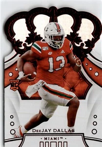 2020 Panini Chronicles Draft Picks #96 DeeJay Dallas Crown Royale Red - Imagen 1 de 2