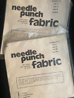 2 Needle Punch Fabric 15” X 30” Fabric Craftways 50% Cotton/50%polyester