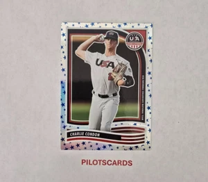 (ARTÍCULO 932) CHARLIE CONDON - 2024 ESTADOS UNIDOS ESTRELLAS Y RAYAS DE BÉISBOL (RC) - Imagen 1 de 2