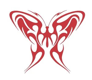 FLAME DECAL BUTTERFLY #12  VINYL HOOD AUTO CAR TRUCK SUV  VAN  SEMI VEHICLE BURN - Picture 1 of 2