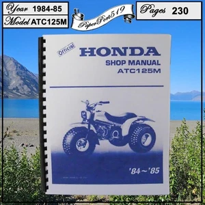 Honda Shop Manual 1984-85 ATC125M - Picture 1 of 8