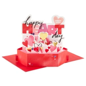 Hallmark Happy Valentine’s Day Card Paper Wonder POP-UP For ANYONE Love Music - Picture 1 of 8