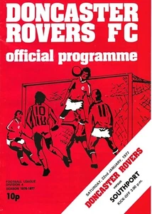 DONCASTER ROVERS v SOUTHPORT ~ 22 JANUARY 1977 ~ FOOTBALL PROGRAMME - Bild 1 von 1