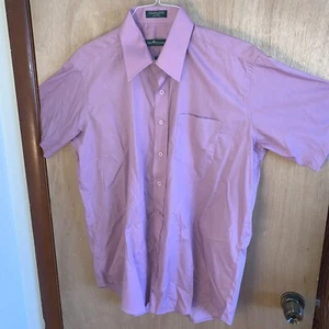 Bert Pulitzer Purple Dress Shirt Button Down Short Sleeve - Picture 1 of 15