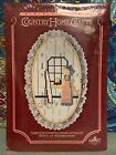 New Vintage Country Home Counted Cross Stitch Kit 1011 Girl Hat Mirror w/Frame