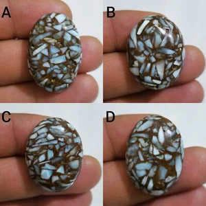 Excellent Copper Larimar Oval Shape Cabochon Loose Gemstone For Making Jewelry - Picture 1 of 13