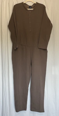 Gap maternity Fleece Sweatsuit Jumpsuit Brown Size Large NEW! - Image 1 of 4