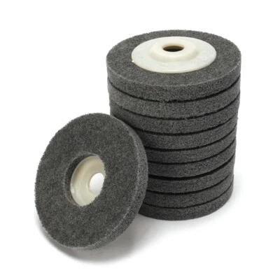 Абразивный диск 4 дюйма из нейлонового волокна для полировки металла керамики мрамора дерева 10 шт. - Изображение 1 из 4