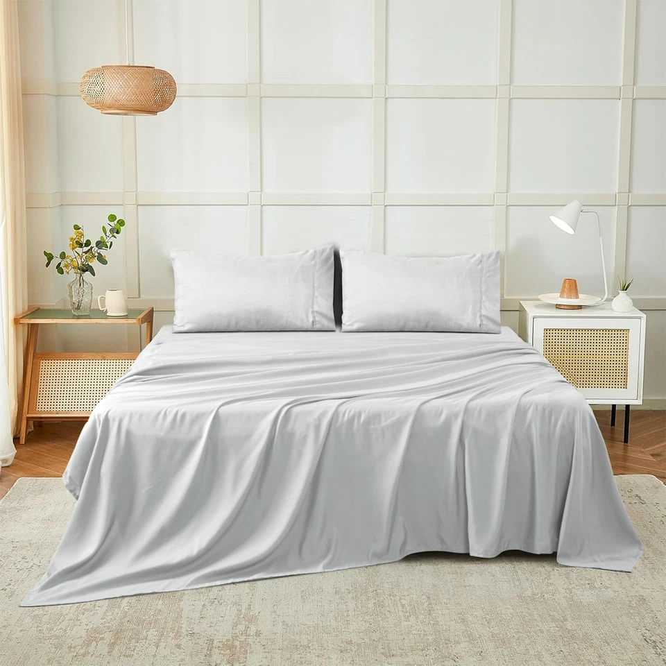 4 Piece Premium Bed Sheet Set Hotel Luxury Ultra Soft Deep Pocket Sheets Set - Image 1 of 1
