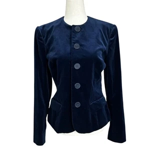 Blazer donna Ralph Lauren blu nero etichetta velluto taglia 8 | 53-8 - Foto 1 di 7