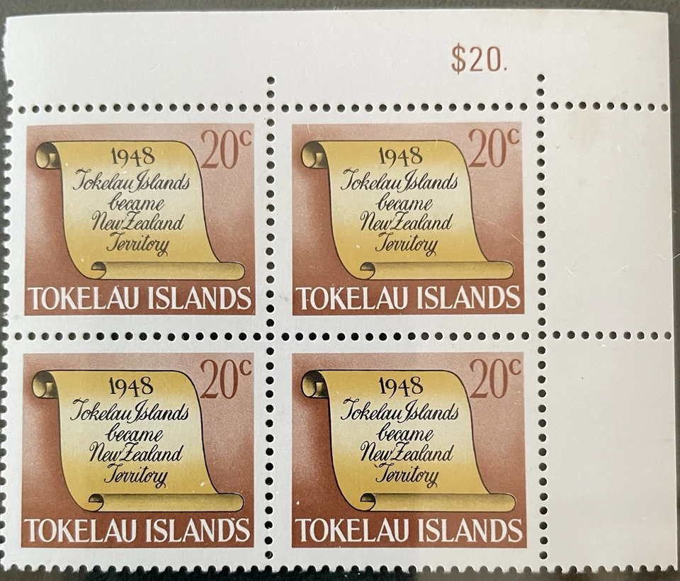 1969 Tokelau Islands 20c orange yellow History of Tokelau stamps - MNH - Image 1 of 2