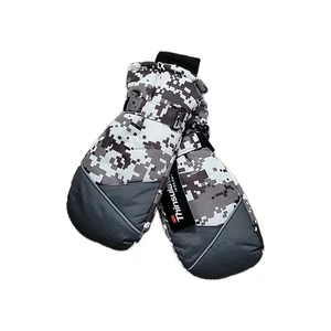 3M Thinsulate Isolant Black Camo Snow Mitten Youth Ski Gloves Size XL - Picture 1 of 5