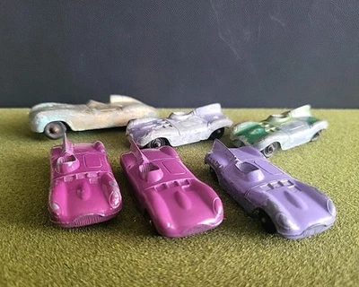 Lot of Six 6 Vintage Tootsitoy Diecast Jaguar D-Type Race Cars - Image 1 of 4