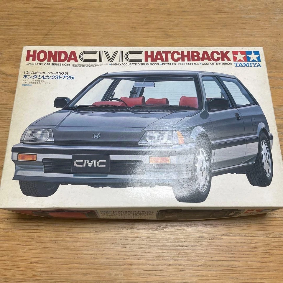 Tamiya 1/24 Honda Civic 3 porte Hatchback 25i kit modellino in plastica non a... - Immagine 1 di 4