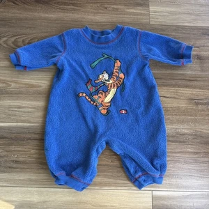 Vestiti vintage Disney Winnie the Pooh Tigre TG 3M? Pagliaccetto manica lunga - Foto 1 di 7